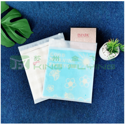 Waterproof Eco Friendly Custom Logo Zip Lock Bag For Clothing