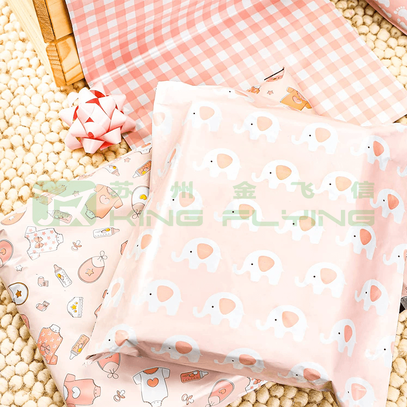 Custom Plastic Courier Shipping Packaging Bag For Clothes T-Shirt Ecommerce