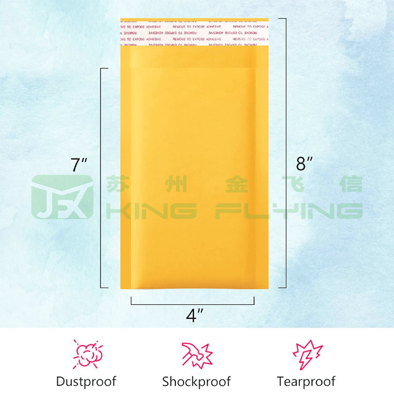 Kraft Postage Bubble Packaging Mailer With Personal Printed And Size