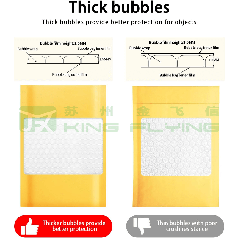 Renewable Resource Kraft Bubble Envelope For Environmentally Responsible Packaging