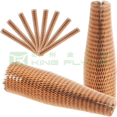 Degradable Kraft Paper Red Wine Glass Bottle Honeycomb Sleeve