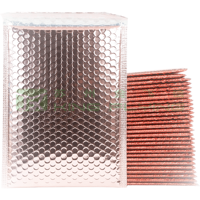 Custom Printed Colored Aluminum Foil Metallic Bubble Mailing Packaging Bag