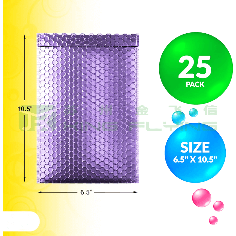 Custom Bubble Padded Cushioned Aluminum Foil Packaging Mailer For Cosmetics