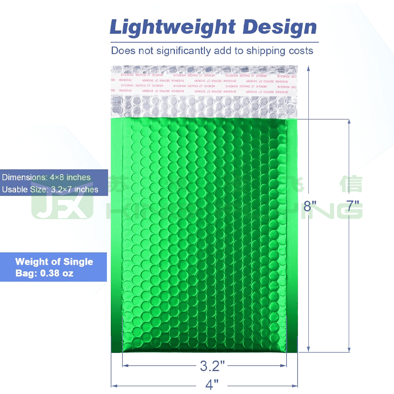 Aluminum Foil Bubble Plastic Metallic Bag For Cell Phone Delivery