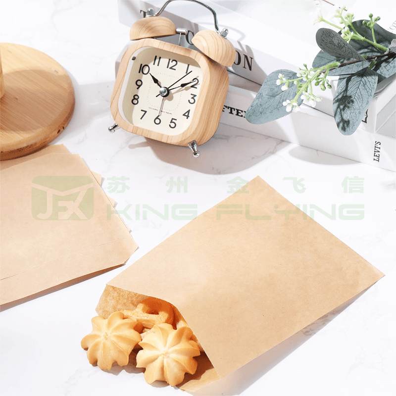 Self-Adhesive Semi-Waxed Eco-Friendly Durable Glassine Paper Bag For Clothing Packaging