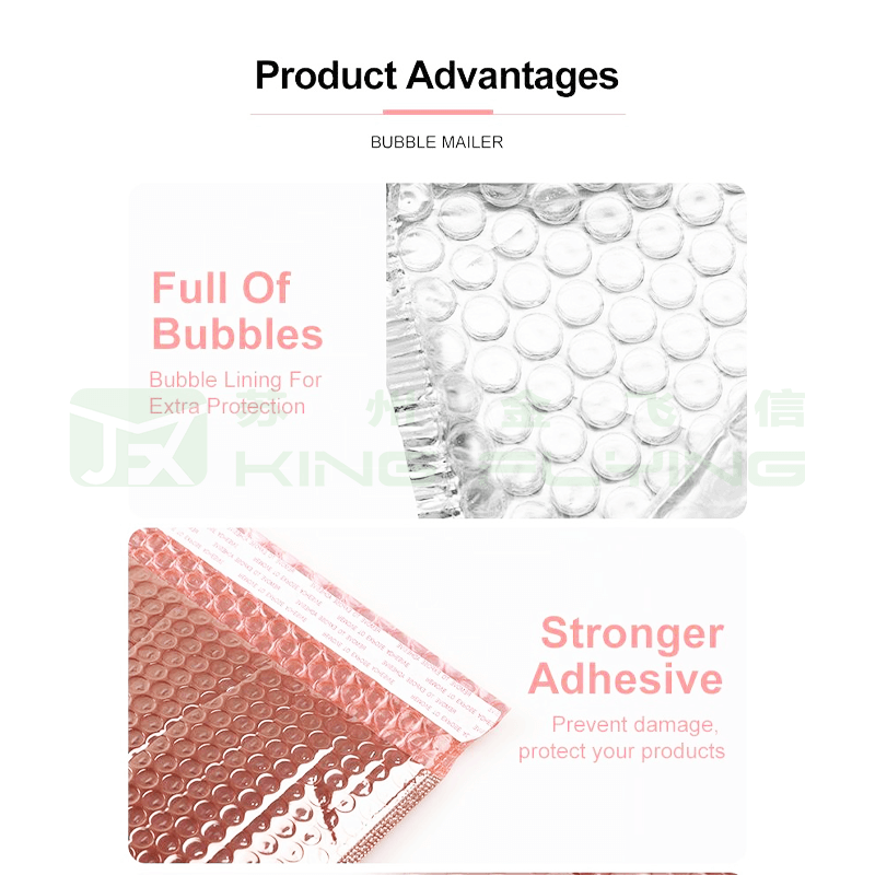 Environmentally Friendly Punch-Resistant Customized Design Metallic Bubble Express Bag