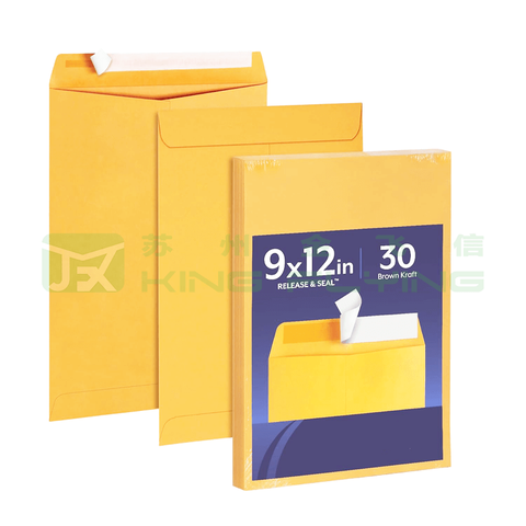 Custom Printed Clothing Packaging Kraft Paper Cardboard Envelope