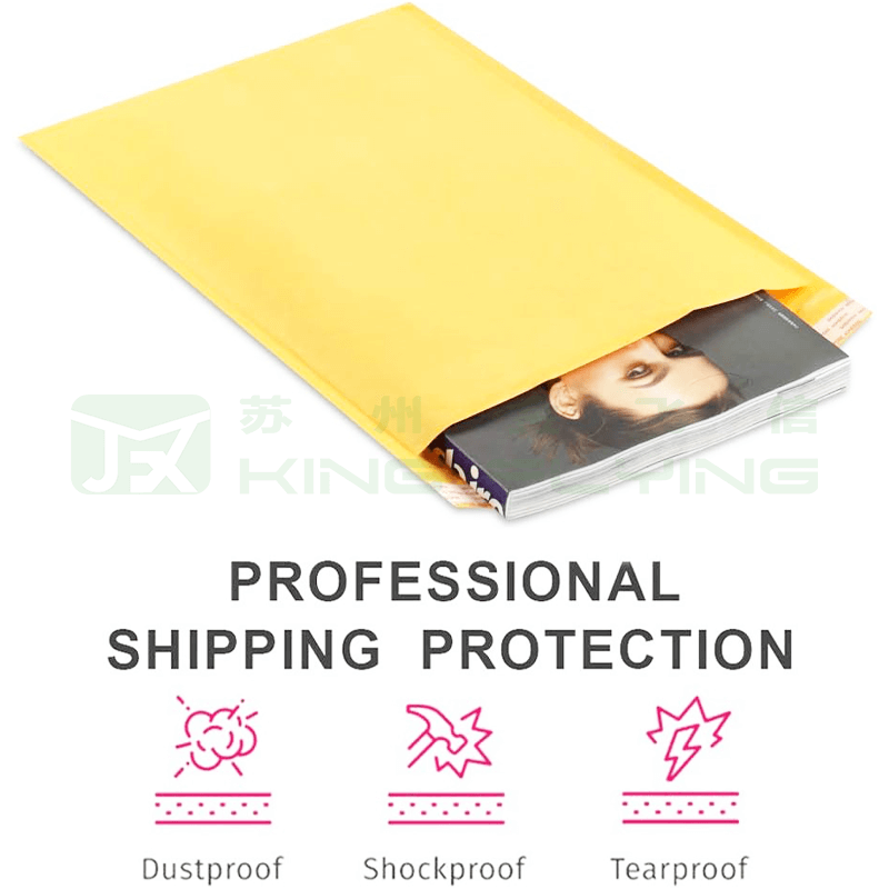 Biodegradable Kraft Padded Bubble Custom Logo Express Mailing Packaging Bag