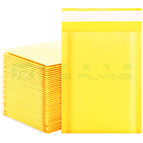 Recyclable Custom Logo Shipping Secure Printed Kraft Bubble Packaging Bag