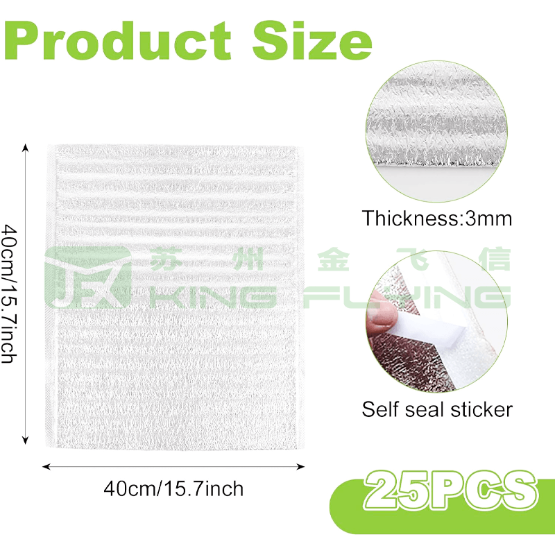 Eco-Friendly Waterproof Aluminium Foil Enclosed EPE Foam Food Packaging Bag