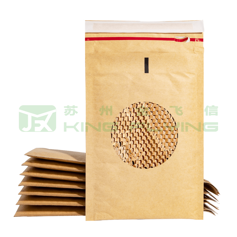 Custom Logo Design 100% Biodegradable Kraft Honeycomb Mailer For Documents