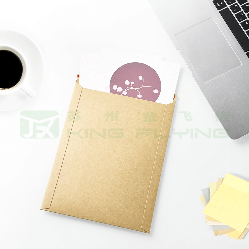 Custom Biodegradable Expandable Kraft Paper Gusset Cardboard Packaging Envelope