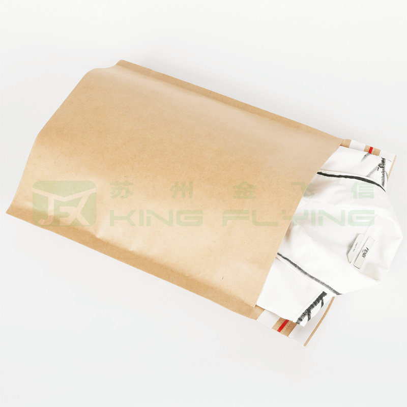 Eco Friendly Waterproof Kraft Paper Clothing Packaging Bag