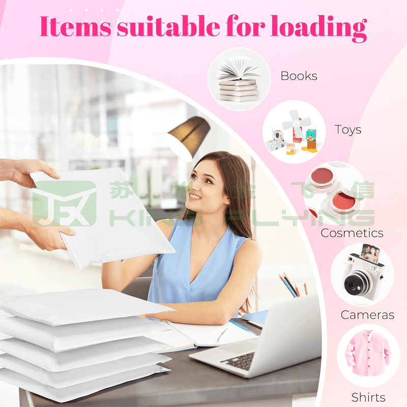 Custom Logo Shipping Poly Bubble Wrap Design Padded Packaging Envelope