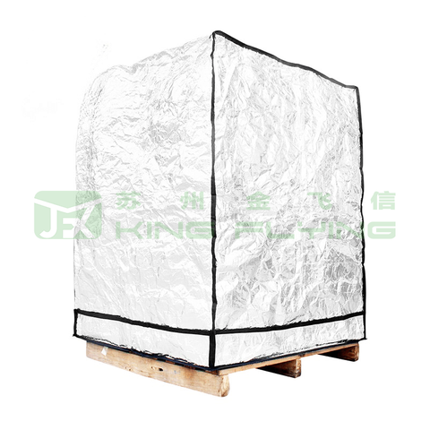 Custom Reflective Aluminum Foil Bubble Blanket Pallet Thermal Packaging Cover
