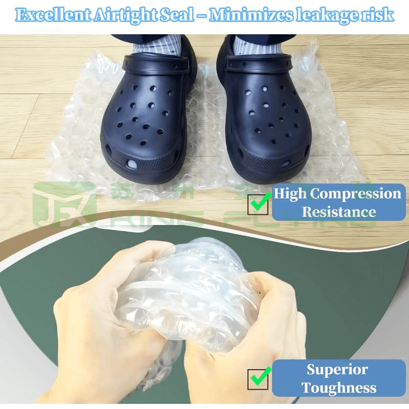 Dustproof Transparent PE Air Cushion Bubble Packaging Film