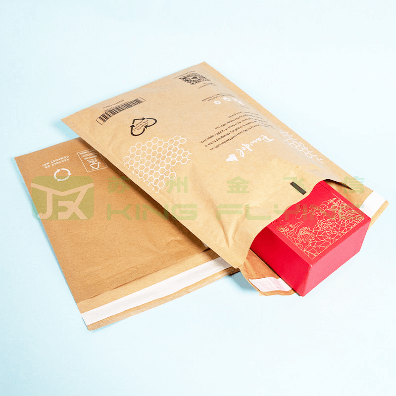 Shipping Honeycomb Cushion Courier Eco Friendly Kraft Paper Packaging Bag