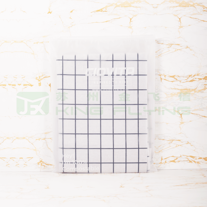 Plastic Waterproof Ziplock Bag With Slider Closure For Clothes Packaging