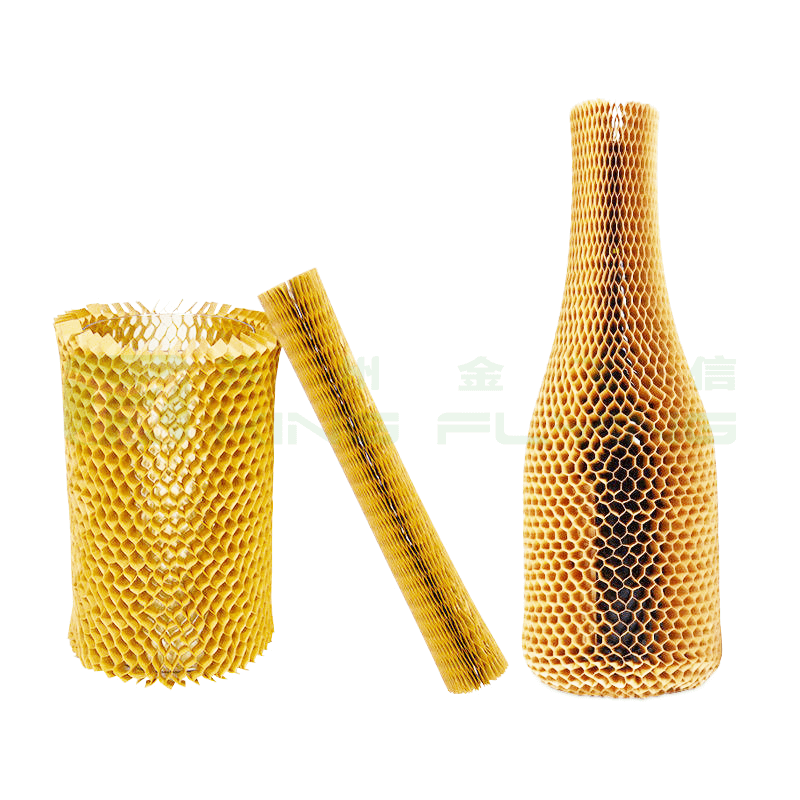 Biodegradable Recyclable Craft Honeycomb Cushion Paper Sleeve For Fragile Goods