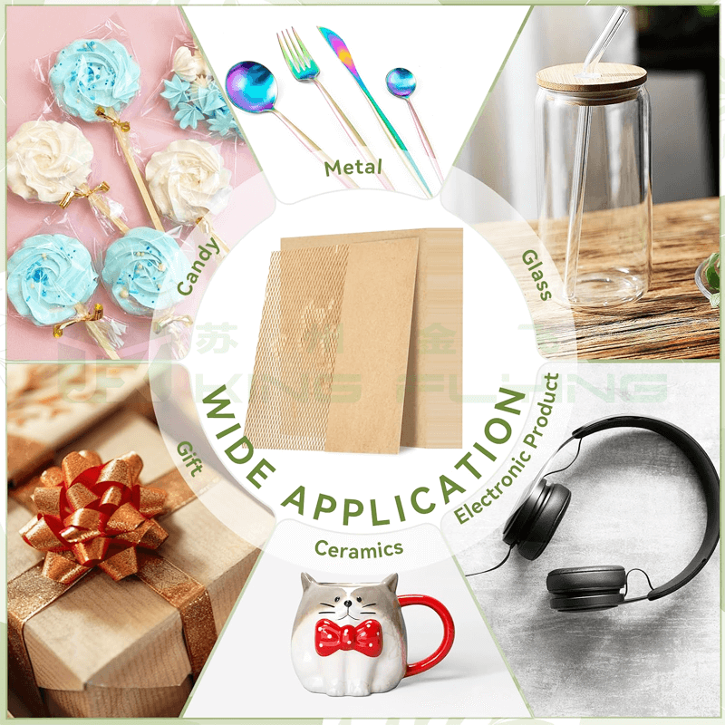 Eco Friendly Honeycomb Cushion Kraft Paper Packing Roll