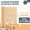 100% Recyclable Protective Wrapping Buffer Packaging Honeycomb Cushion Paper Roll