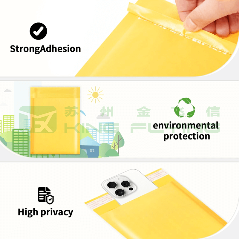 Certified Recyclable Kraft Bubble Padded Mailer For Eco-Conscious Shipping Packaging