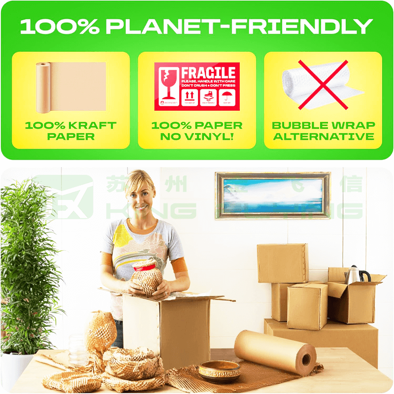 Factory Honeycomb Wrapping Packing Paper Bulk Cushioning Roll
