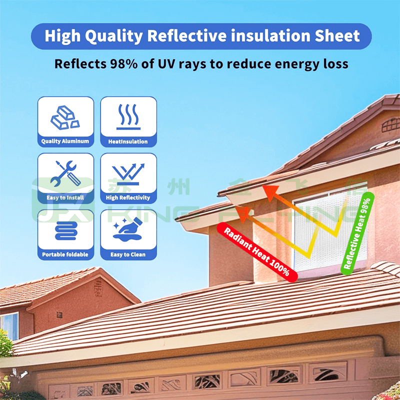 Roof Building Construction Aluminum Foil Bubble Heat Insulation Packaging Material