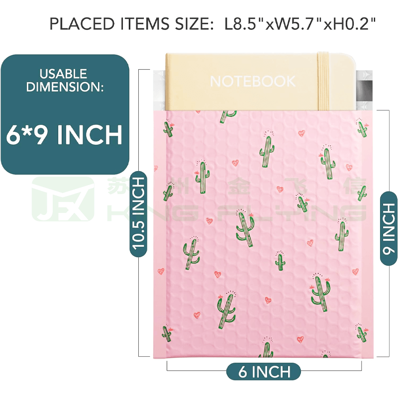 Custom Logo Poly Bubble Shipping Bag For E-Commerce Gifts Packaging