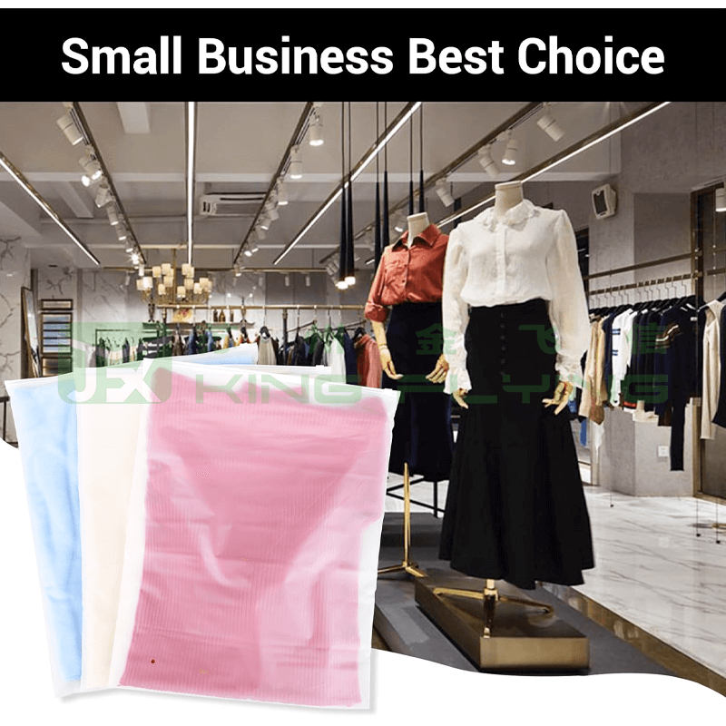 Hot Sale Clothes Zipper Custom Frosted Plastic Packaging Bag