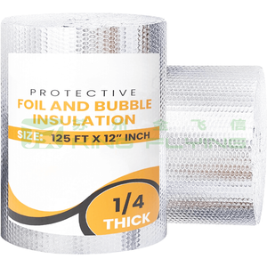 Double Sided Foil Bubble Thermal Insulation Packaging Material For Oven