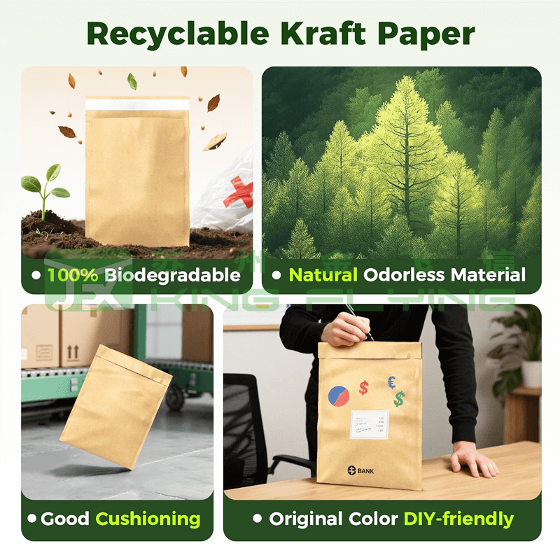 Wholesale Paper Padded Shipping Honeycomb Kraft Express Packaging Bag