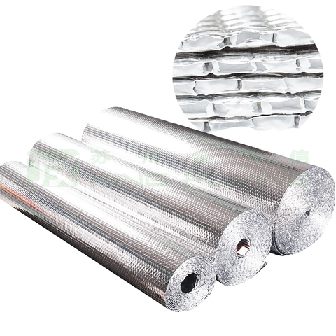 Customized Aluminum Film Reflective Fireproof Bubble Heat Insulated Packaging Material