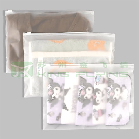 Dusty-Proof Eco Friendly Custom Zip Lock Clear Bag For T-Shirt