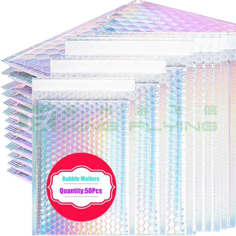 Metallic Aluminum Foil Bubble Shipping Shock Proof Packaging Bag