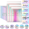 Custom Aluminium Metallic Shipping Packaging Holographic Bubble Mailer