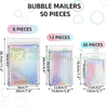China Price Custom Shopping Biodegradable Metallic Bubble Bag For Packaging