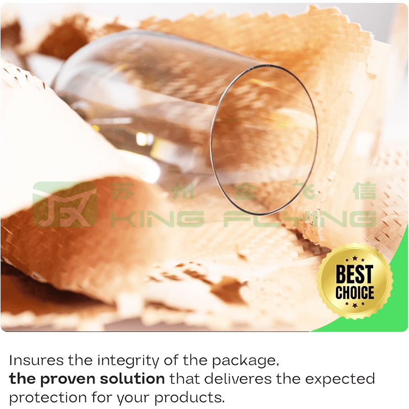 Biodegradable Honeycomb Kraft Paper Roll For Christmas Wrapping
