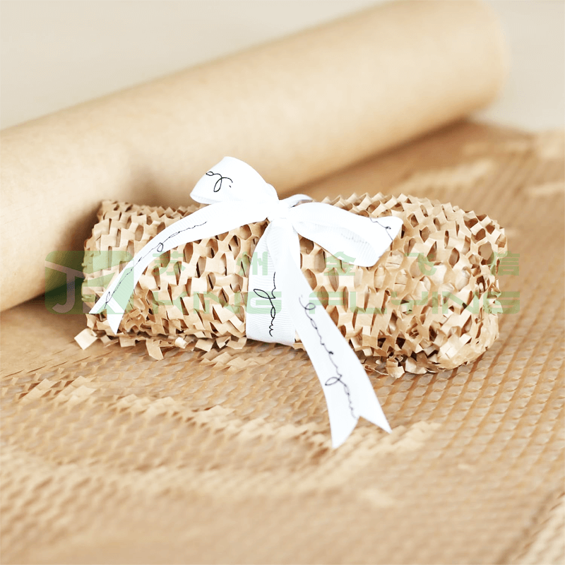 Eco Bio-degradable Shock-Resistant Kraft Honeycomb Core Wrapping Paper Packaging Roll