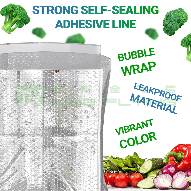 Versatile Temperature Regulating Bubble Bag For Seasonal Product Food Packaging