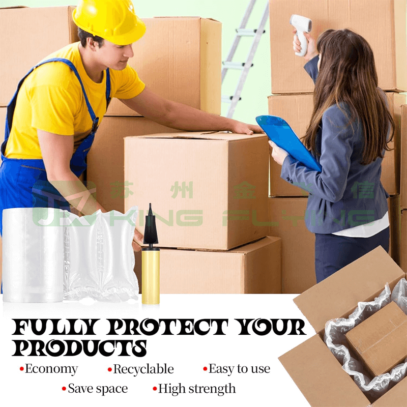 Transparent Inflatable Air Pillow Padding Bag For Product Visibility