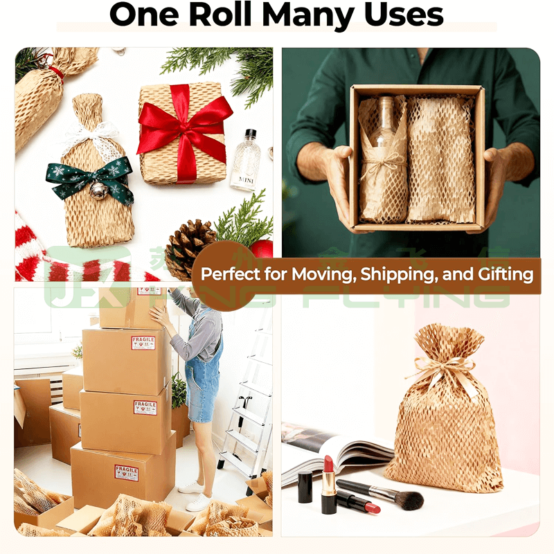 New Design Premium Transport Packaging Honeycomb Kraft Paper Bottle Sleeve