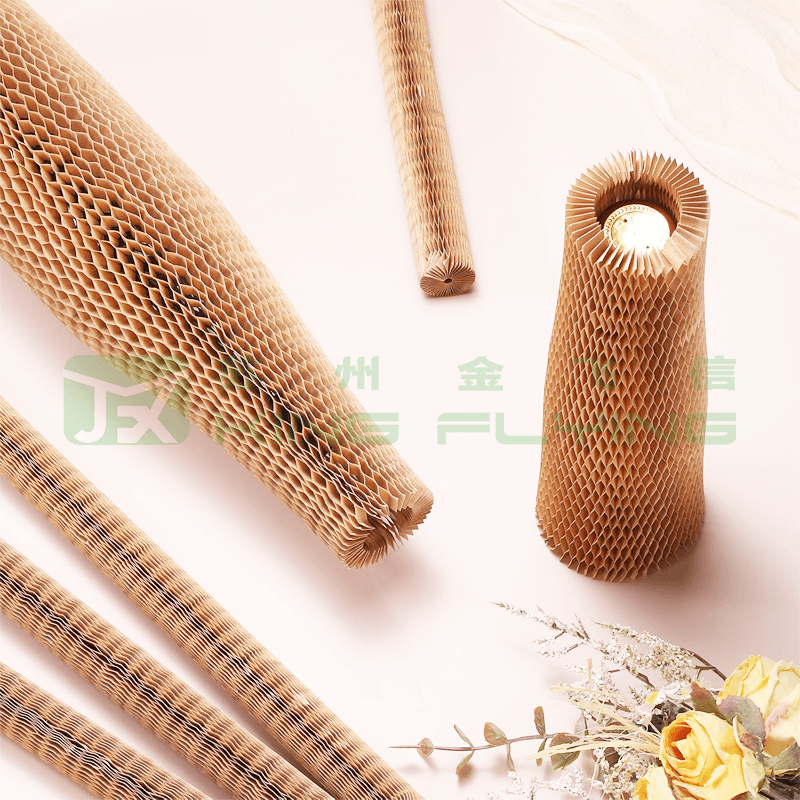 Environmentally Friendly Degradable Kraft Honeycomb Sleeve For Red Wine Package