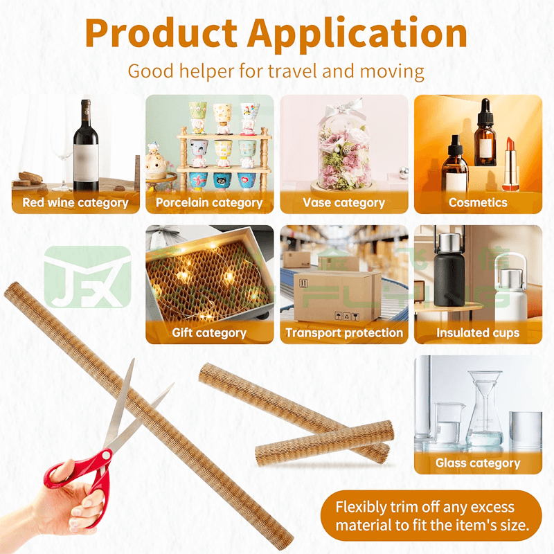 Degradable Honeycomb Paper Mesh Sleeve For Glass Bottle Packaging
