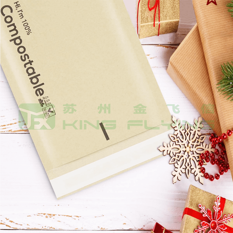 ECO Friendly Recycle Customized Print Logo Kraft Bubble Mailer