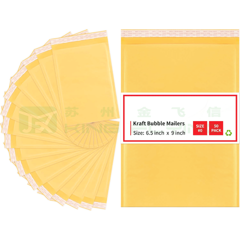 Soil-Degradable Kraft Paper Bubble Mailer For Earth-Return Green Packaging