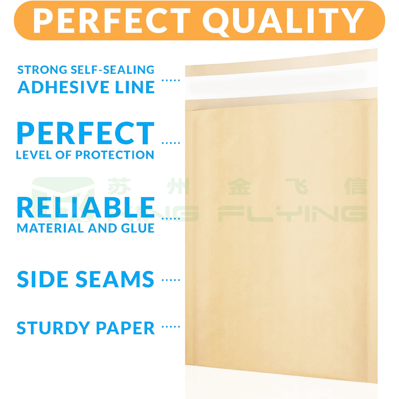 Wholesale Book Packaging Printing Kraft Paper Bubble Mailer