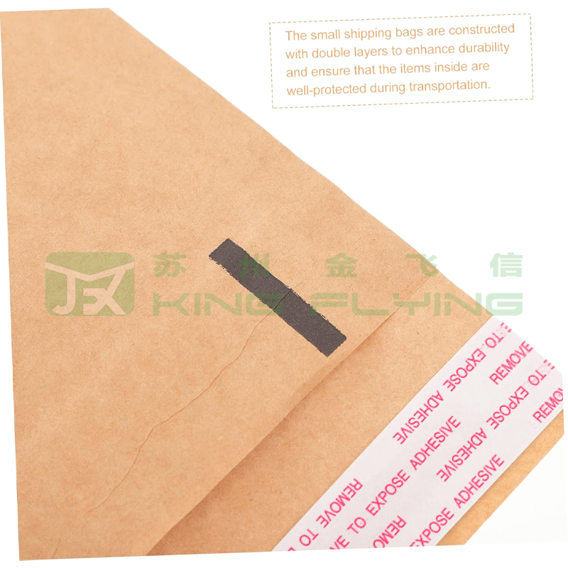 Seal Sealing Kraft Honeycomb Courier Delivery Packaging Mailer For Clothing