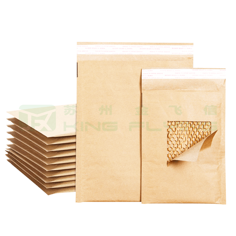Hot Sale Kraft Paper Padded Honeycomb Recyclable Shipping Bag
