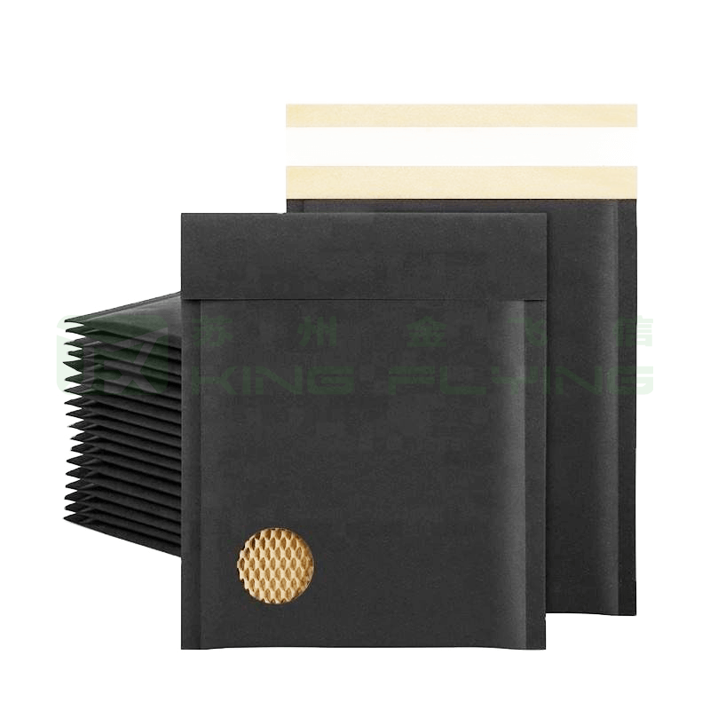 Biodegradable Kraft Paper Honeycomb Padded Cushioned Mailer For Shipping